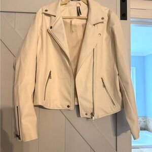 Women's Faux Leather Moto Jacket